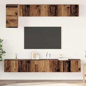 Conjunto de mueble de TV 5 pcs Madera envejecida en Muebles TV | Comprar online en Foru.es