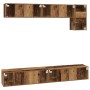 Conjunto de mueble de TV 5 pcs Madera envejecida en Muebles TV | Comprar online en Foru.es
