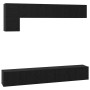 Conjunto de mueble de TV 5 pcs Roble Negro Madera de ingeniería en Muebles TV | Comprar online en Foru.es