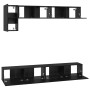 Conjunto de mueble de TV 5 pcs Roble Negro Madera de ingeniería en Muebles TV | Comprar online en Foru.es