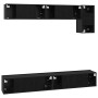 Conjunto de mueble de TV 5 pcs Roble Negro Madera de ingeniería en Muebles TV | Comprar online en Foru.es