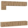 Conjunto de mueble de TV 5 pcs Roble artesanal en Muebles TV | Comprar online en Foru.es