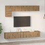 Conjunto de mueble de TV 5 pcs Roble artesanal en Muebles TV | Comprar online en Foru.es