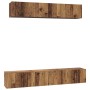 Conjunto de mueble de TV 5 pcs Madera envejecida en Muebles TV | Comprar online en Foru.es