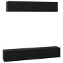 Conjunto de mueble de TV 5 pcs Roble Negro Madera de ingeniería en Muebles TV | Comprar online en Foru.es