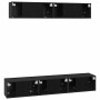 Conjunto de mueble de TV 5 pcs Roble Negro Madera de ingeniería en Muebles TV | Comprar online en Foru.es