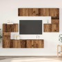 Conjunto de mueble de TV 8 pcs Madera envejecida en Muebles TV | Comprar online en Foru.es