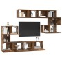 Conjunto de mueble de TV 8 pcs Madera envejecida en Muebles TV | Comprar online en Foru.es