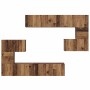 Conjunto de mueble de TV 8 pcs Madera envejecida en Muebles TV | Comprar online en Foru.es