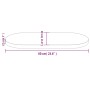 Tablero de mesa ovalado madera maciza pino blanco 60x30x2,5 cm de vidaXL, Tableros para mesas - Ref: Foro24-824341, Precio: 2...