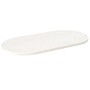 Tablero de mesa ovalado madera maciza pino blanco 90x45x2,5 cm de vidaXL, Tableros para mesas - Ref: Foro24-824356, Precio: 5...