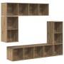 Conjunto de mueble de TV 4 pcs Roble artesanal en Muebles TV | Comprar online en Foru.es