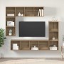 Conjunto de mueble de TV 4 pcs Roble artesanal en Muebles TV | Comprar online en Foru.es