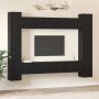 Conjunto de mueble de TV 10 pcs Roble Negro 30,5 x 30 x 90 cm en Muebles TV | Comprar online en Foru.es