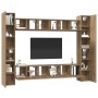 Conjunto de mueble de TV 10 pcs Roble artesanal en Muebles TV | Comprar online en Foru.es