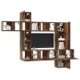 Conjunto de mueble de TV 10 pcs Madera envejecida en Muebles TV | Comprar online en Foru.es