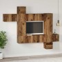 Conjunto de mueble de TV 10 pcs Madera envejecida en Muebles TV | Comprar online en Foru.es