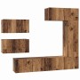 Conjunto de mueble de TV 6 pcs Madera envejecida en Muebles TV | Comprar online en Foru.es