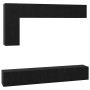 Conjunto de mueble de TV 6 pcs Roble Negro Madera de ingeniería en Muebles TV | Comprar online en Foru.es