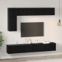Conjunto de mueble de TV 6 pcs Roble Negro Madera de ingeniería en Muebles TV | Comprar online en Foru.es