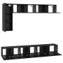 Conjunto de mueble de TV 6 pcs Roble Negro Madera de ingeniería en Muebles TV | Comprar online en Foru.es