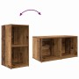 Conjunto de mueble de TV 3 pcs Marrón Madera contrachapada en Muebles TV | Comprar online en Foru.es