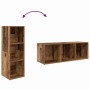 Conjunto de mueble de TV 3 pcs Marrón Madera contrachapada en Muebles TV | Comprar online en Foru.es