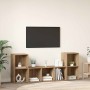 Conjunto de mueble de TV 3 pcs Marrón Madera contrachapada en Muebles TV | Comprar online en Foru.es
