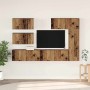 Conjunto de mueble de TV 6 pcs Madera envejecida en Muebles TV | Comprar online en Foru.es