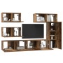 Conjunto de mueble de TV 6 pcs Madera envejecida en Muebles TV | Comprar online en Foru.es