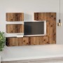 Conjunto de mueble de TV 6 pcs Madera envejecida en Muebles TV | Comprar online en Foru.es