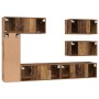 Conjunto de mueble de TV 6 pcs Madera envejecida en Muebles TV | Comprar online en Foru.es