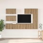 Conjunto de mueble de TV 6 pcs Roble artesanal en Muebles TV | Comprar online en Foru.es