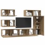 Conjunto de mueble de TV 6 pcs Roble artesanal en Muebles TV | Comprar online en Foru.es