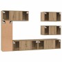 Conjunto de mueble de TV 6 pcs Roble artesanal en Muebles TV | Comprar online en Foru.es