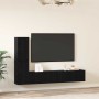 Mueble de TV de Pared 2 pcs Roble Negro Madera de ingeniería en Muebles TV | Comprar online en Foru.es