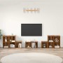 Juego de muebles de TV 8 pcs Madera Vieja Madera contrachapada en Muebles TV | Comprar online en Foru.es