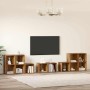 Juego de muebles de TV 8 pcs Madera Vieja Madera contrachapada en Muebles TV | Comprar online en Foru.es