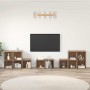 Juego de muebles de TV 8 pcs Roble artesanal en Muebles TV | Comprar online en Foru.es