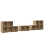 Juego de muebles de TV 8 pcs Roble artesanal en Muebles TV | Comprar online en Foru.es