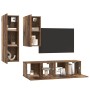 Conjunto de mueble de TV 4 pcs Madera envejecida en Muebles TV | Comprar online en Foru.es