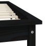 Estructura de cama de madera maciza negra 180x200 cm de vidaXL, Camas y somieres - Ref: Foro24-820560, Precio: 158,43 €, Desc...