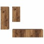 Conjunto de mueble de TV 4 pcs Madera envejecida en Muebles TV | Comprar online en Foru.es
