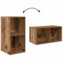 Conjunto de mueble de TV Montaje en la pared 4 pcs Madera Vieja en Muebles TV | Comprar online en Foru.es