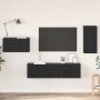 Conjunto de mueble de TV Roble Negro Madera de ingeniería en Muebles TV | Comprar online en Foru.es