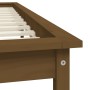 Estructura de cama madera maciza pino marrón miel 140x190 cm de vidaXL, Camas y somieres - Ref: Foro24-820589, Precio: 121,18...