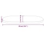 Tablero de mesa ovalado madera maciza de pino 60x30x2,5 cm de vidaXL, Tableros para mesas - Ref: Foro24-824340, Precio: 22,61...