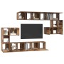 Conjunto de mueble de TV 10 pcs Madera envejecida en Muebles TV | Comprar online en Foru.es