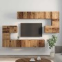 Conjunto de mueble de TV 10 pcs Madera envejecida en Muebles TV | Comprar online en Foru.es