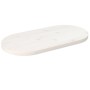 Tablero de mesa ovalado madera maciza pino blanco 70x35x2,5 cm de vidaXL, Tableros para mesas - Ref: Foro24-824346, Precio: 3...